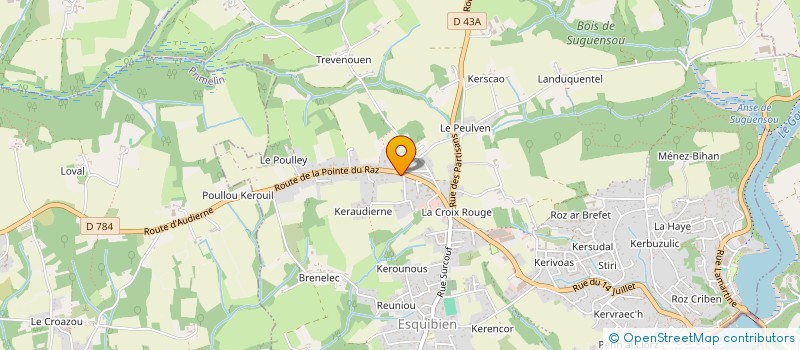 localisation de l'entreprise SAS LA SAISON DES THES  PLOGOFF