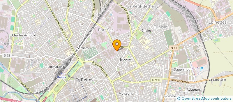 localisation de l'entreprise SAS LA SOCIETE DES VIGNES  REIMS