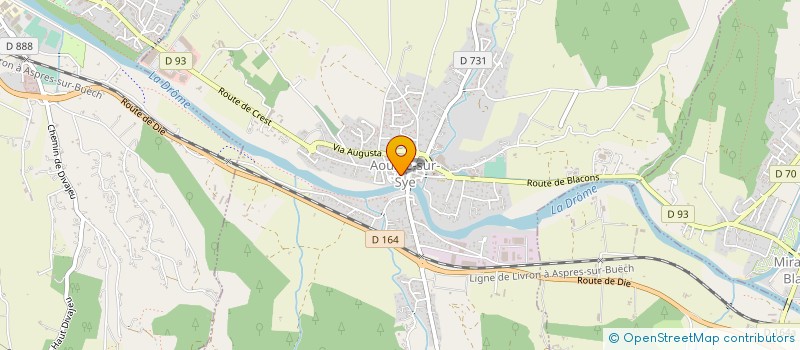 localisation de l'entreprise SAS LA SONG  CREST