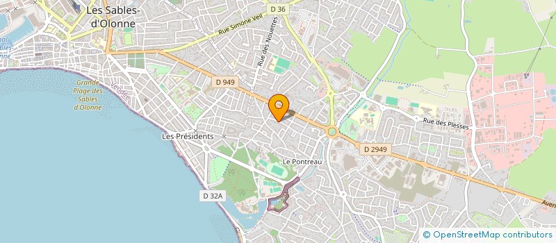 localisation de l'entreprise SAS LA SOURCE à LES SABLES D'OLONNE