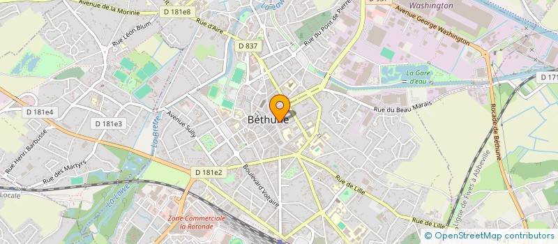 localisation de l'entreprise SAS LA TABLE  BETHUNE