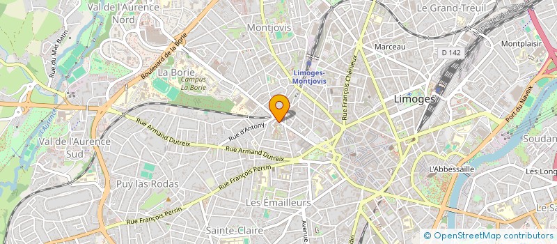localisation de l'entreprise SAS LA TOVATINE MAUVENDIERE à LIMOGES
