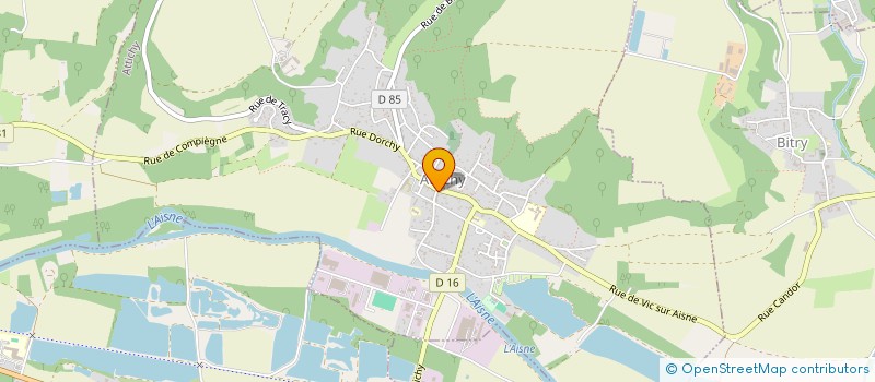 localisation de l'entreprise SAS LA VALLEE  ATTICHY