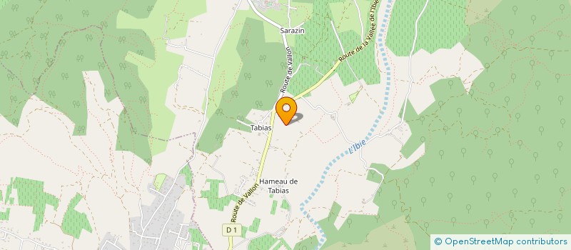 localisation de l'entreprise SAS LA VALLEE DE L'IBIE  LAGORCE