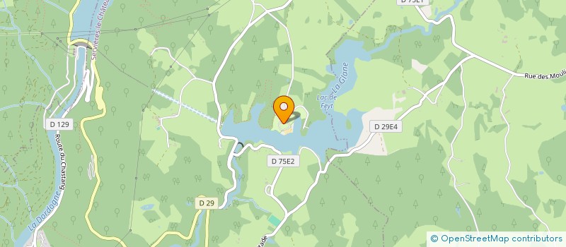 localisation de l'entreprise SAS LAC ET RIVIERE  SERVIERES-LE-CHATEAU