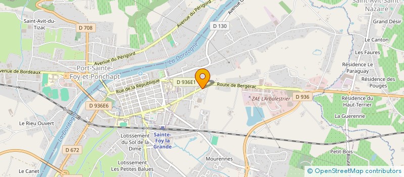 localisation de l'entreprise SAS LACHAUD SERVICE  PINEUILH