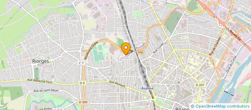 localisation de l'entreprise SAS LACOUCHIE-PAYEN à ROANNE