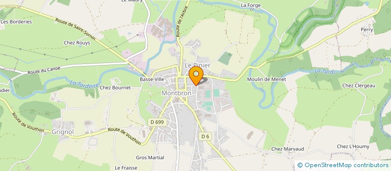 localisation de l'entreprise SAS LACOURARIE à MONTBRON