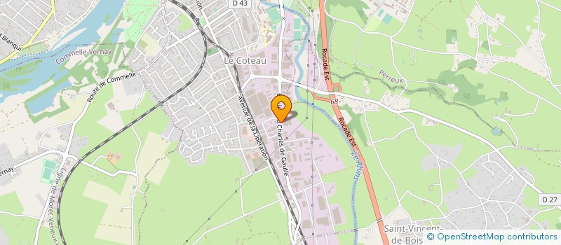 localisation de l'entreprise SAS LAFAY  LE COTEAU