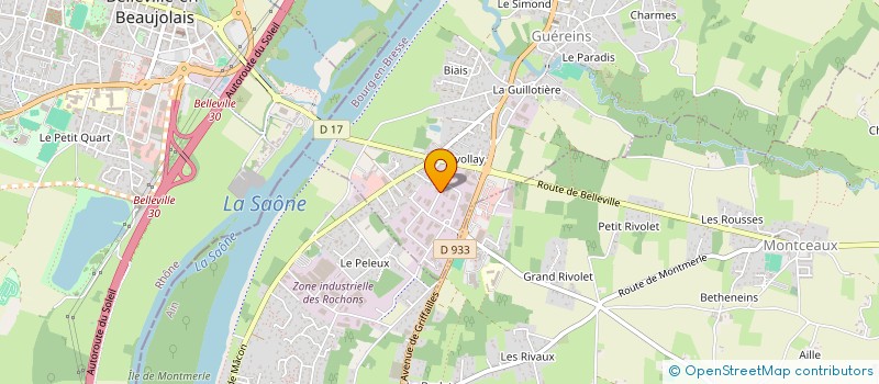 localisation de l'entreprise SAS LAGRANGE PRIMEUR à GUEREINS