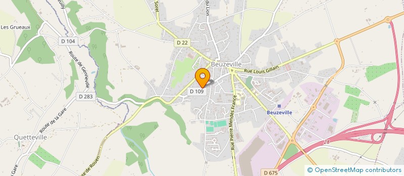 localisation de l'entreprise SAS LAGUILLIEZ à BEUZEVILLE