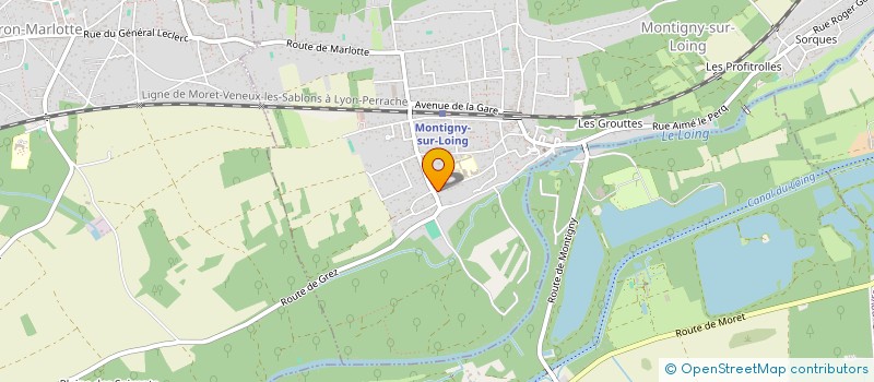 localisation de l'entreprise SAS LAHOLDING à MONTIGNY-SUR-LOING
