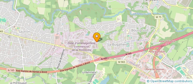 localisation de l'entreprise SAS LAIR à ORVAULT