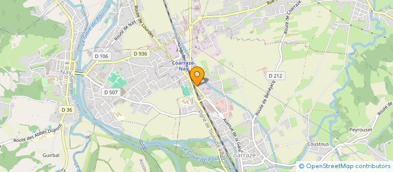 localisation de l'entreprise SAS LAIR  COARRAZE