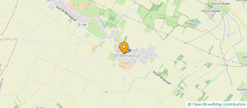 localisation de l'entreprise SAS LAITS PRAIRIES VERTES  SAINT-MARTIN-DE-BERNEGOUE