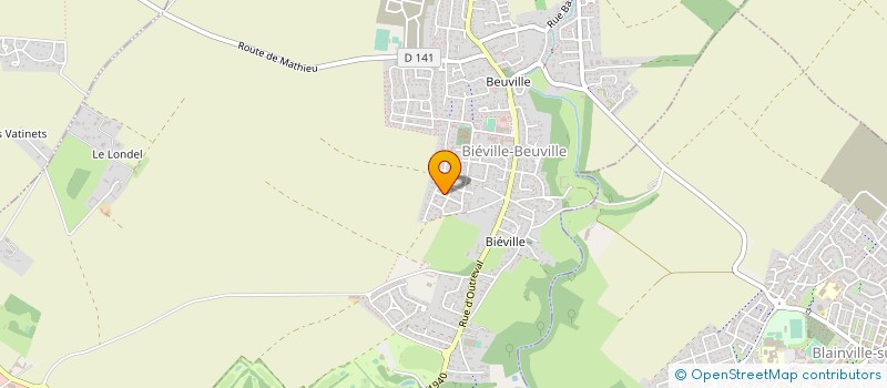 localisation de l'entreprise SAS LAMA-ENDUIT  BIEVILLE-BEUVILLE