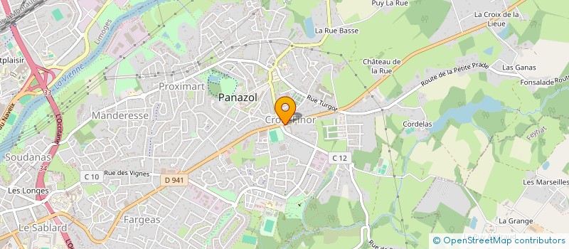 localisation de l'entreprise SAS LAMARGOT à PANAZOL