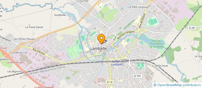localisation de l'entreprise SAS LAMBALLIA à LAMBALLE-ARMOR