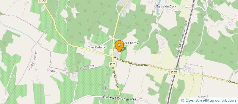 localisation de l'entreprise SAS LAMIAU TAXI  CLAIX