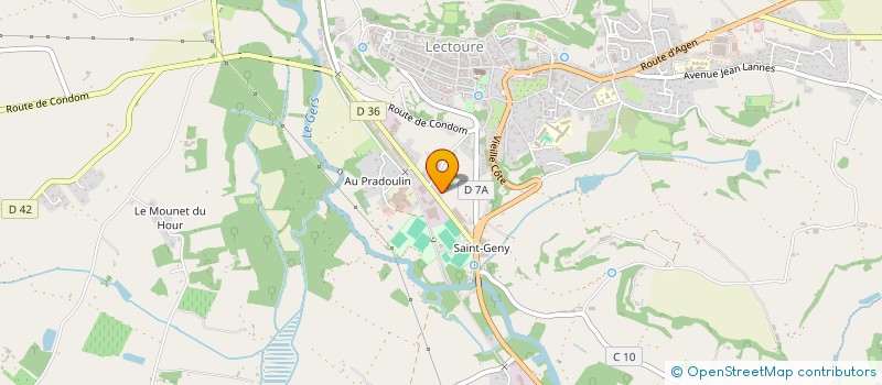 localisation de l'entreprise SAS LAMOTHE  LECTOURE