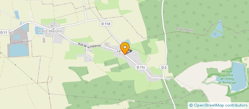 localisation de l'entreprise SAS LAPIQUE JACQUES BATIMENT  PETIT-MESNIL