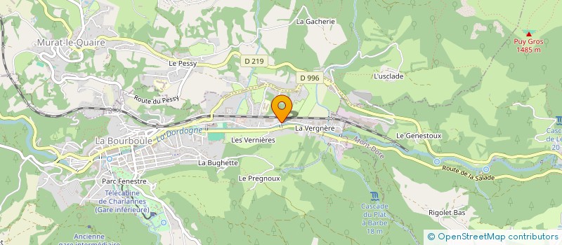 localisation de l'entreprise SAS LARIVE  LA BOURBOULE