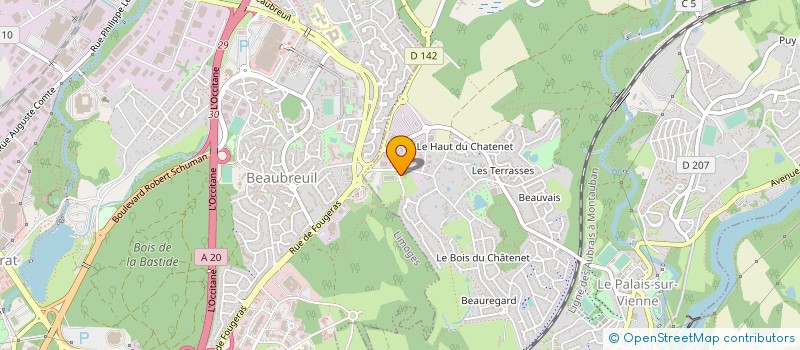 localisation de l'entreprise SAS LASER 87  LE PALAIS-SUR-VIENNE