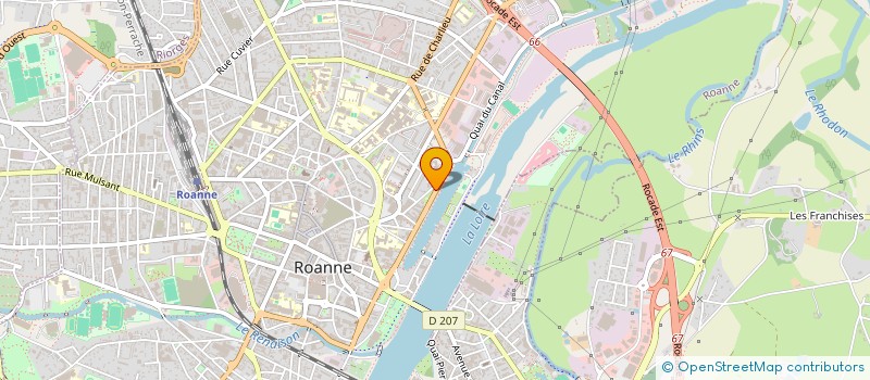 localisation de l'entreprise SAS LASKO  ROANNE
