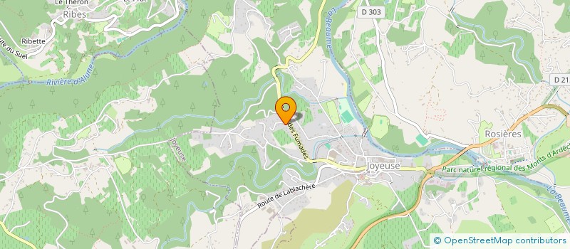 localisation de l'entreprise SAS LATOURRE à JOYEUSE