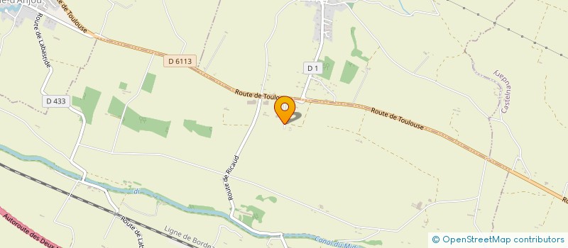 localisation de l'entreprise SAS LAURAGAIS ENVIRONNEMENT  MAS-SAINTES-PUELLES