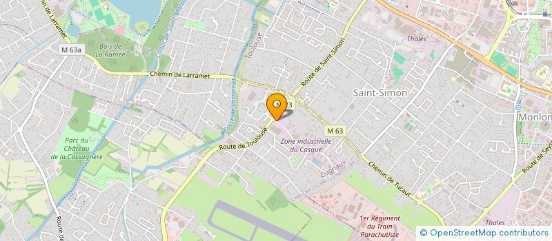 localisation de l'entreprise SAS LAURENT PLASTIQUE à CUGNAUX