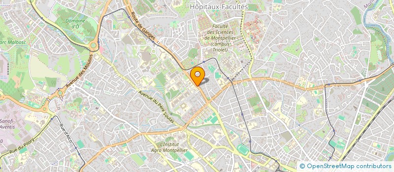 localisation de l'entreprise SAS LAVERIE COSY HOPITAUX / FACULTES à MONTPELLIER