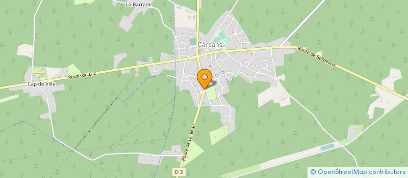 localisation de l'entreprise SAS LAVIDEMAR  CARCANS