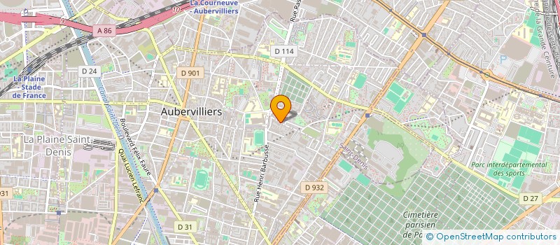 localisation de l'entreprise SAS LAVOIR ETHIC 2 à AUBERVILLIERS