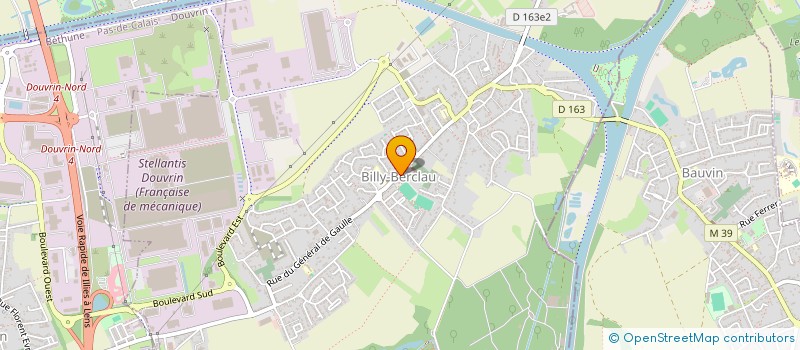 localisation de l'entreprise SAS LBB  BILLY-BERCLAU