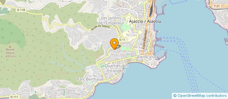 localisation de l'entreprise SAS LC CLIMATISATION à AJACCIO