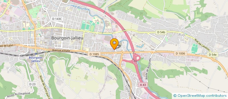 localisation de l'entreprise SAS LCA à BOURGOIN-JALLIEU