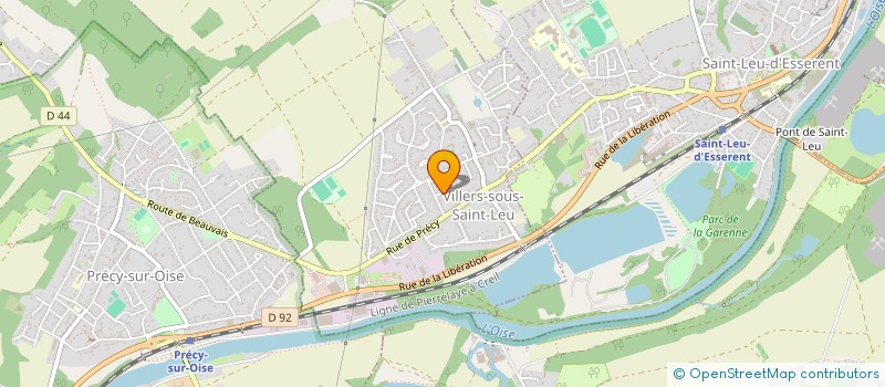 localisation de l'entreprise SAS LD COUVERTURE  VILLERS-SOUS-SAINT-LEU