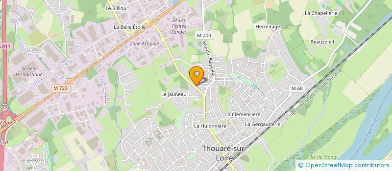 localisation de l'entreprise SAS LE 101 CHEVERNY  THOUARE-SUR-LOIRE