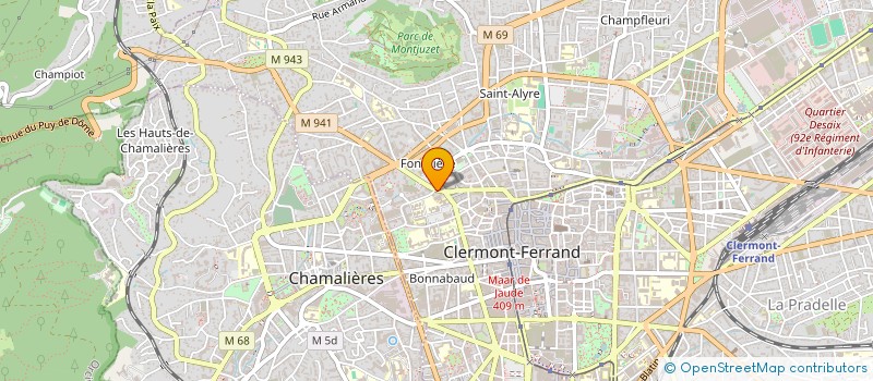 localisation de l'entreprise SAS LE 87  CLERMONT-FERRAND