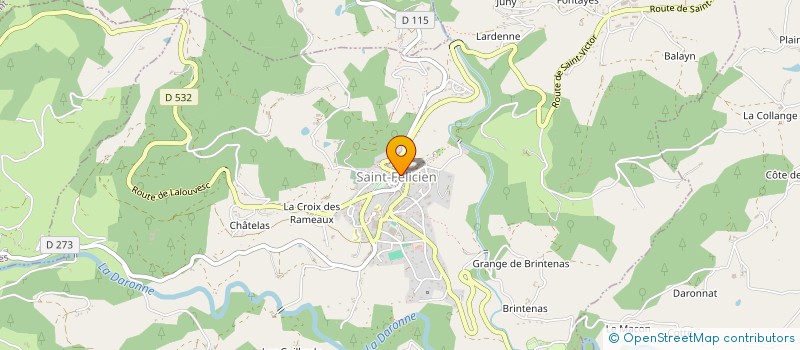 localisation de l'entreprise SAS LE BISTROT DES BLONDES  SAINT-FELICIEN