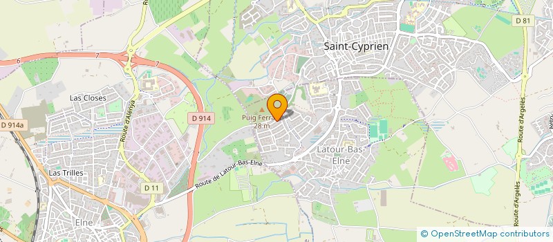 localisation de l'entreprise SAS LE BLOCKHAUS/WATERSPORT66  LATOUR-BAS-ELNE