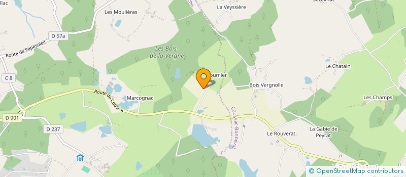 localisation de l'entreprise SAS LE BOIS DE POUMIER à ST YRIEIX LA PERCHE