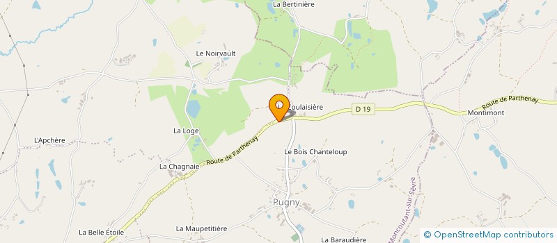 localisation de l'entreprise SAS LE BOIS FLEURI  CHANTELOUP