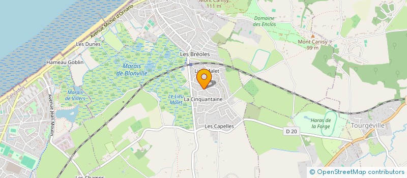 localisation de l'entreprise SAS LE BRETON MAITRISE D'OEUVRE à BLONVILLE-SUR-MER