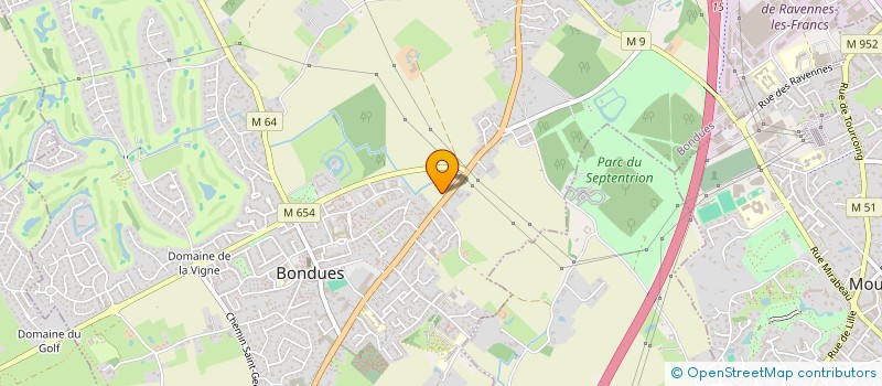 localisation de l'entreprise SAS LE CAP  BONDUES