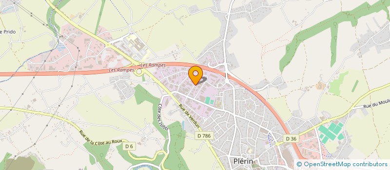 localisation de l'entreprise SAS LE CARDINAL COUVERTURE ZINGUERIE à PLERIN