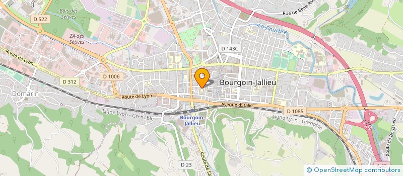localisation de l'entreprise SAS LE CAVEAU à BOURGOIN-JALLIEU
