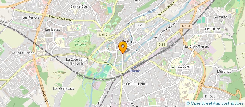 localisation de l'entreprise SAS LE CHALET II à DREUX