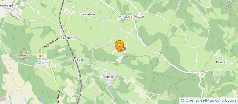 localisation de l'entreprise SAS LE CHAMP DE GUIRAL  GOURDON